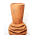 Wazon ceramiczny terakota Kwiat Miedziany Rudy 49cm